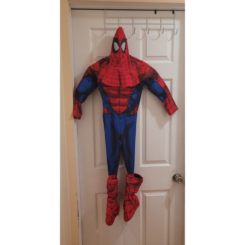 Child's Size Marvel SPIDER-MAN Halloween Costume Muscle Chest Spiderman READ DES
